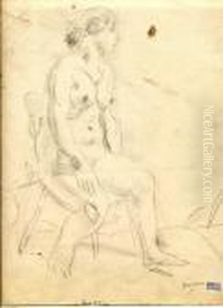 Nue Sur Une Chaise - view 1