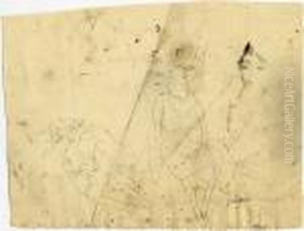 Deux Femmes Assises Et Un Visage - view 1