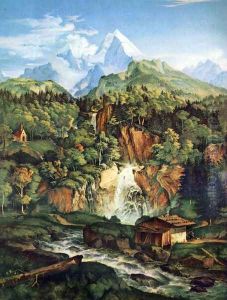 The Watzmann by Adrian Ludwig Richter