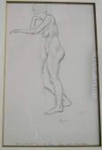 Femme Debout Accoudee - view 1