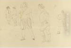 Five Bathers by Jules Pascin