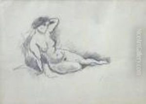 Reclining Nudes (double Sided) by Jules Pascin