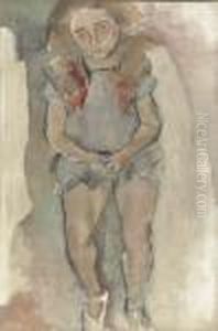 Jeune Fille Assise by Jules Pascin