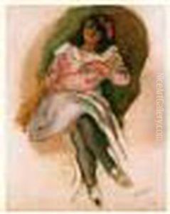 Jeune Fille Assise by Jules Pascin