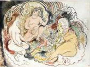 L'oriental Et Ses Femmes by Jules Pascin