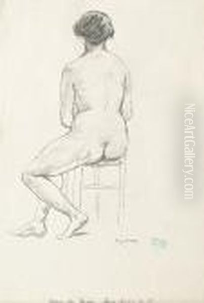 Seated Female Nude - view 1