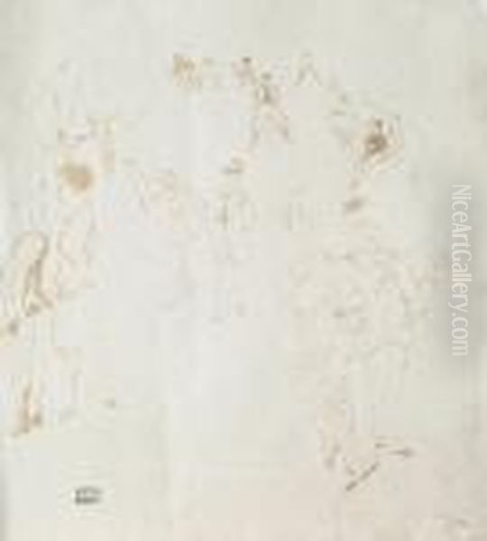 Interior Scene With Figures - view 1