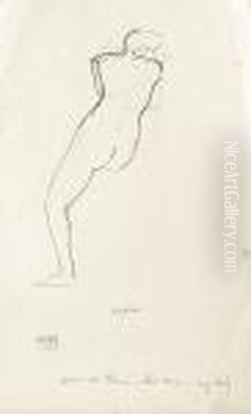Back View, Seated Nude - view 1