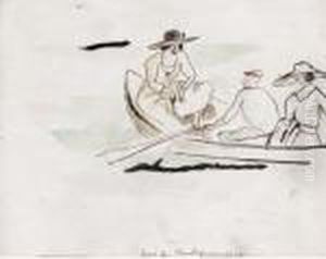 Bois De Boulogne by Jules Pascin
