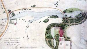 A Garden Plan for Gosfield Place, Essex, 1811 by Humphry Repton