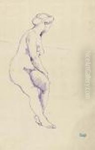 Nu Assis by Jules Pascin