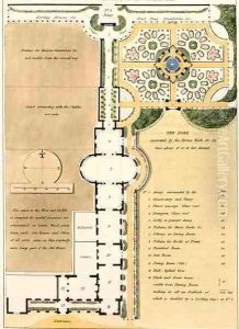 A Plan Explained, from Fragments on the Theory and Practice of Landscape Gardening, pub. 1816 by Humphry Repton