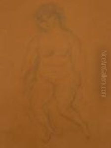 Jeune Femme Assise by Jules Pascin
