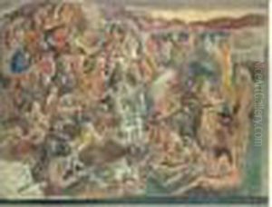 La Tentation De Saint-antoine, Usa by Jules Pascin