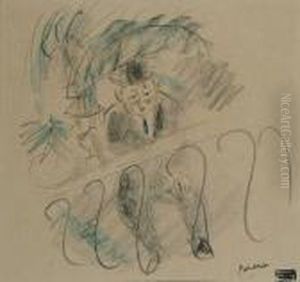 La Terrasse De Cafe by Jules Pascin