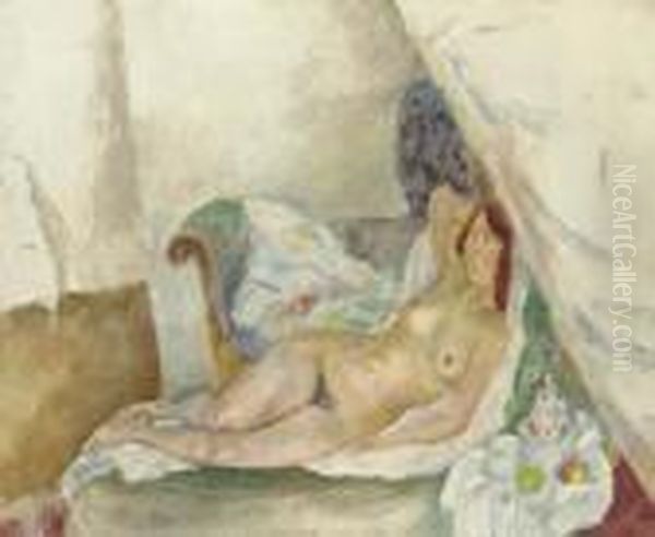 Nu A La Tenture - view 1