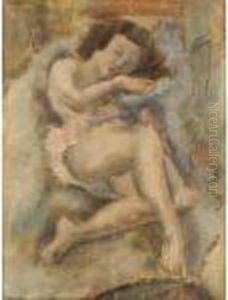 Jeune Femme Endormie by Jules Pascin