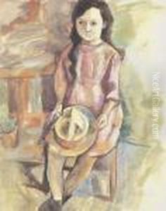 Fillette Au Chapeau by Jules Pascin
