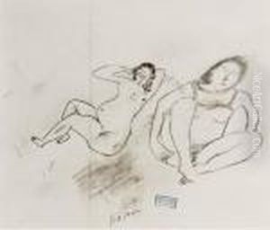 Deux Personnages by Jules Pascin