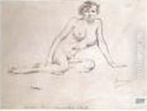 Nu Feminin by Jules Pascin