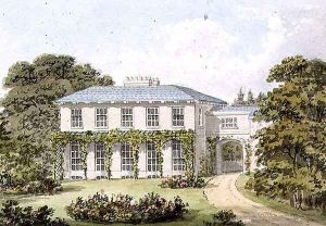 Design for the South Front of a House on Clapham Common for William Holme by Humphry Repton