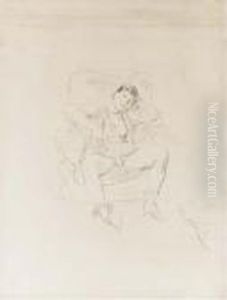 Femme Assise (recto); Etude De Femme (verso) by Jules Pascin