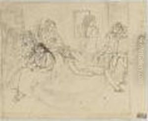 Les Soeurs De Monelle by Jules Pascin