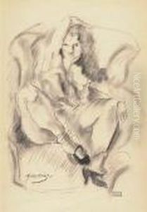 Seated Woman by Jules Pascin