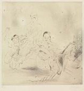 Two Etchings With Drypoints.
Judgement De Salomon