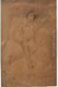 Crayon Et Estompe. Signe En Bas A Droite by Jules Pascin