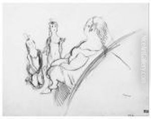Brothel Scene by Jules Pascin