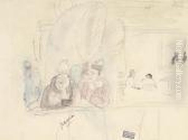 Sur Le Bateau : Paysage : Femmes Debout - view 1