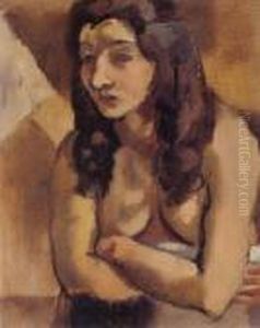 Nu Aux Bras Croises by Jules Pascin