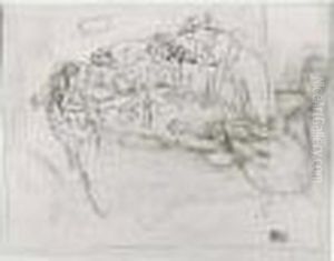 Moment De Detente Chez Les Dames by Jules Pascin