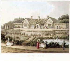The Work House, from Fragments on the Theory and Practice of Landscape Gardening, pub. 1816 by Humphry Repton