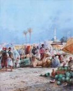 Le Jour Du Marche by Alberto Pasini