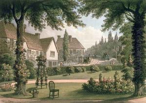 View from My Own Cottage in Essex After from Fragments on the Theory and Practice of Landscape Gardening, pub. 1816 by Humphry Repton