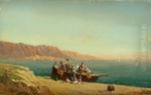 Embarking On The Bosphorus by Alberto Pasini