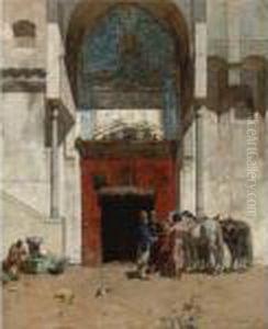 An Arab Portico by Alberto Pasini