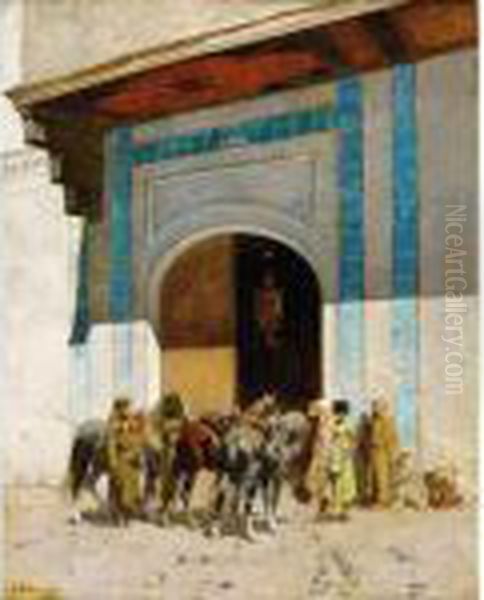 A L'entree De La Mosquee - view 1