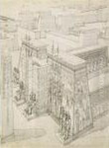 Etudes De Reconstitution De Temples Egyptiens by Alberto Pasini