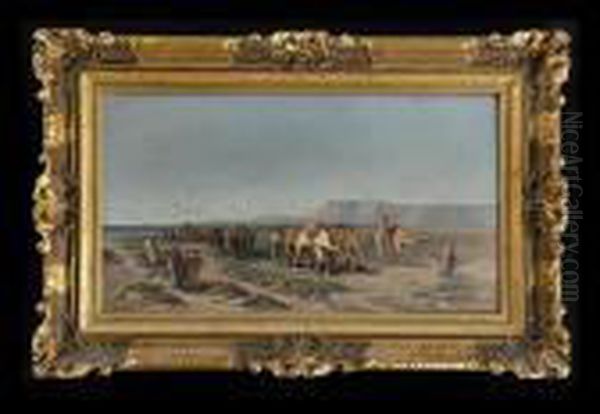 Travelers In The Desert - view 1