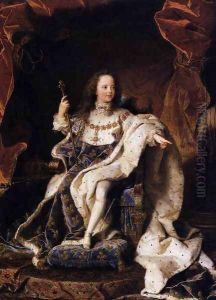 State Portrait of Louis XV 1715 by Hyacinthe Rigaud
