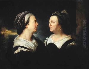 Double Portrait of Marie Serre, the artists mother, 1695 by Hyacinthe Rigaud