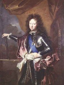 Portrait of Philippe II 1674-1723 Duke of Chartres as a Boy by Hyacinthe Rigaud