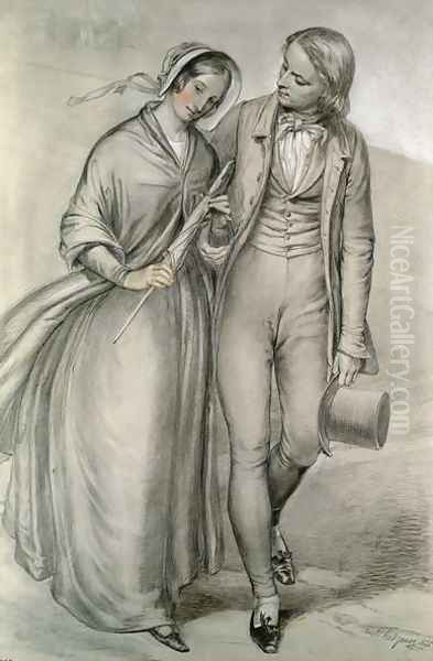 The Wedding Morning - The departure, c.1846 - view 1