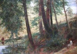 Beside a Woodland Pond Summer