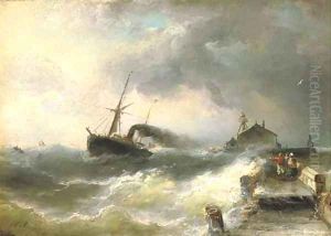 The arrival of the steamship