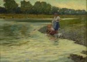 Lavandaie Al Fiume by Carlo Passigli