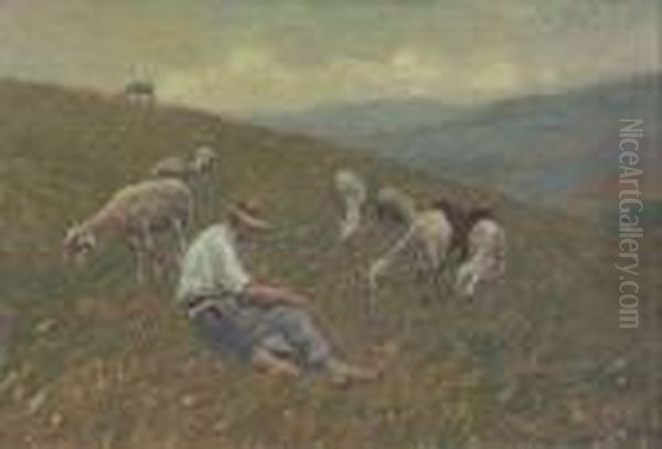 Pastorello Con Gregge - view 1